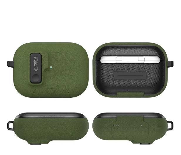 Tech-Protect Slim Hook Do Apple Airpods Pro 3 Olive Green - 1367346 - zdjęcie 3
